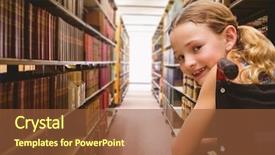  Presentation with close up baby girl knitted - Colorful presentation design enhanced with handicap children - portrait of cute girl sitting backdrop and a tawny brown colored foreground