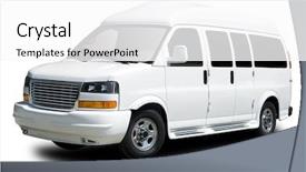  Presentation with handicap - Slides featuring handicap people - big white van background and a white colored foreground