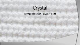  Presentation with handicraft - Beautiful theme featuring handicraft knitwear and needlework concept - close up of white knitted item backdrop and a light gray colored foreground