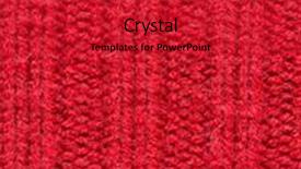  Presentation with handicraft - Colorful slides enhanced with handicraft knitwear and needlework concept - close up of knitted item backdrop and a crimson colored foreground