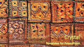  Presentation with hindu - Slide set featuring handicrafts india - rajasthan hindu carpet background background and a  colored foreground