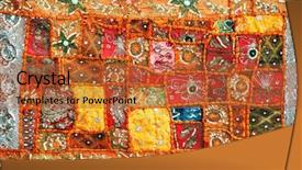  Presentation with rajasthan - Audience pleasing presentation design consisting of handicrafts india - rajasthan hindu carpet background backdrop and a red colored foreground