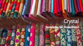  Presentation with fabrics - Cool new slide set with handicrafts india - various of colorful fabrics backdrop and a tawny brown colored foreground