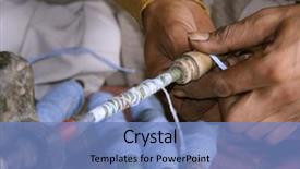  Presentation with thread - Colorful slide deck enhanced with handicrafts india - worker putting thread around splinter backdrop and a  colored foreground