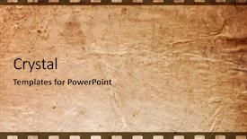  Presentation with film strips - Amazing PPT theme having handle animation - retro grunge background with film backdrop and a  colored foreground
