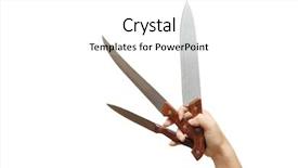  Presentation with hand holding colorful brain sketch - Theme enhanced with slayer - hand holding a knife isolated background and a  colored foreground