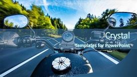  Presentation with chernobyl nuclear power plant view - Beautiful slides featuring handlebars of high power cruiser backdrop and a ocean colored foreground