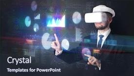  Presentation with elegant - Slides consisting of handling 3d reports and chart background and a  colored foreground