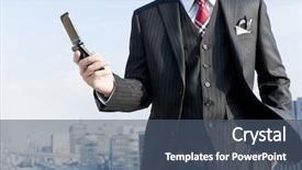  Presentation with document in clinical research - Colorful slide set enhanced with handling contract - businesswoman who confirms a document backdrop and a  colored foreground