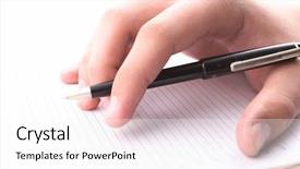  Presentation with contract - Amazing slides having handling contract - hand with the handle daily backdrop and a  colored foreground