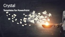  Presentation with success - Presentation design having handling contract - receipt of success achieving mixed background and a dark gray colored foreground