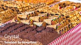  Presentation with malta - Slide set having handmade-candy-market-at-marsaxlokk background and a red colored foreground