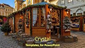  Presentation with vienna - Slide set having handmade-christmas-decorations-on-sale background and a tawny brown colored foreground