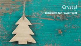  Presentation with turquoise - Presentation theme enhanced with wooden green or turquoise background and a ocean colored foreground