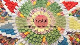  Presentation with red floral - Cool new theme with handmade circular rug with floral backdrop and a coral colored foreground