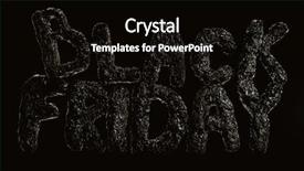  Presentation with friday - Theme consisting of handmade foil lettering black friday background and a black colored foreground