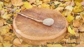  Presentation with native american - PPT layouts featuring handmade-native-american-style-shaman background and a yellow colored foreground