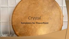  Presentation with native american - Slide set consisting of handmade-native-american-style-shaman background and a yellow colored foreground