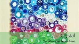  Presentation with colorful abstract movable - Slide deck featuring adoption - colorful cubes with word adopt background and a dark gray colored foreground.