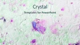  Presentation with plants - Beautiful presentation design featuring handmade paper with chunks backdrop and a sky blue colored foreground