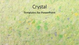  Presentation with plants - Cool new presentation design with handmade paper with chunks backdrop and a soft green colored foreground