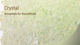  Presentation with grey - Theme enhanced with handmade paper background and a soft green colored foreground
