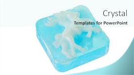  Presentation with soap - Slide deck enhanced with handmade-soap background and a cool aqua colored foreground