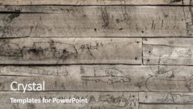  Presentation with story - Presentation consisting of handmade story on woodboard background and a gray colored foreground