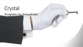  Presentation with butler - Cool new presentation theme with maternity - plaint - baby sleeps backdrop and a coral colored foreground.