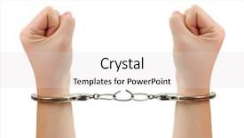  Presentation with racism white hands in modern - PPT layouts with hands and breaking handcuffs isolated background and a lemonade colored foreground