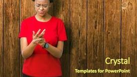  Presentation with inflammation - Theme featuring hands and fingers arthritis inflammation background and a tawny brown colored foreground