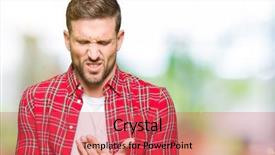  Presentation with arthritis - Slide set having hands and fingers arthritis background and a red colored foreground