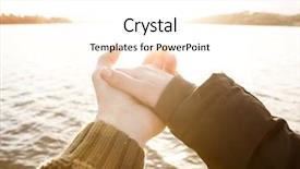  Presentation with love christ christian hands - PPT layouts with hands and wishing love forever background and a cream colored foreground