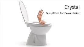  Presentation with hands of children - Presentation theme having businessman is touching futuristic screen with finger background and a dark gray colored foreground