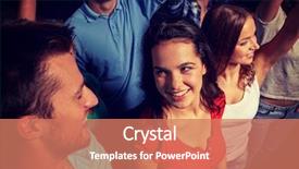  Presentation with party invitation for kids - Presentation featuring hands at concert in club background and a coral colored foreground