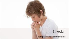  Presentation with praying hands rosary - Amazing PPT layouts having meny old ancient temples backdrop and a dark gray colored foreground