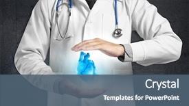  Presentation with hands heart - Theme featuring hands closeup dark background cardiology background and a ocean colored foreground