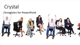  Presentation with corporate - Audience pleasing PPT layouts consisting of hands down meeting - isolated group corporate concept backdrop and a  colored foreground