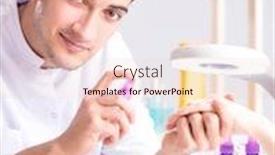  Presentation with elderly care helping hands - Colorful slides enhanced with hands-during-manicure-care-session backdrop and a lemonade colored foreground