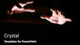  Presentation with find - Beautiful presentation theme featuring hands-find-light-magic backdrop and a  colored foreground