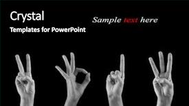  Presentation with number - PPT theme enhanced with hands forming number 2013 background and a black colored foreground