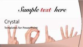  Presentation with new years 2019 - PPT layouts having hands forming number 2014 new background and a sky blue colored foreground