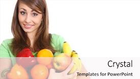  Presentation with hands holding - PPT layouts consisting of hands full of different fruit background and a  colored foreground