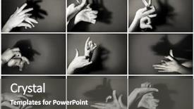  Presentation with animals - Slide deck consisting of shadow puppet - hands gesture like different animals background and a gray colored foreground