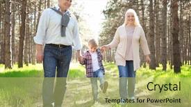  Presentation with grandparents day - PPT theme enhanced with hands grandmother grandchild - happy grandparents with little boy background and a yellow colored foreground