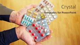  Presentation with colorful hands - Slide deck featuring hands-hold-many-colorful-tablets background and a yellow colored foreground