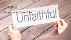  Presentation with paper - Amazing theme having hands-hold-white-paper backdrop and a soft green colored foreground