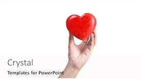  Presentation with hands heart - Presentation with hands-holding-a-red-heart background and a sky blue colored foreground