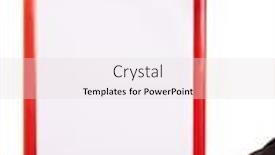  Presentation with whiteboard - Beautiful slide deck featuring hands-holding-an-small-empty backdrop and a lemonade colored foreground