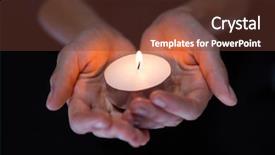  Presentation with black wedding holding hands - Beautiful slide set featuring hands holding candle on black backdrop and a  colored foreground